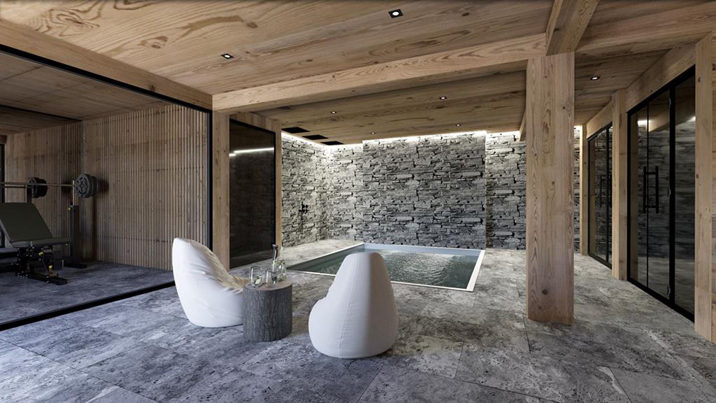 Chalet Les Sapins in Megeve, relaxation area